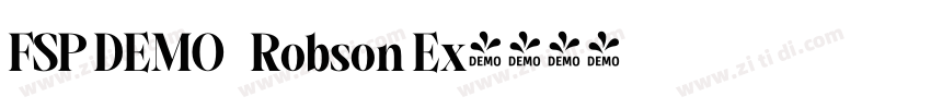 FSP DEMO   Robson Ex字体转换